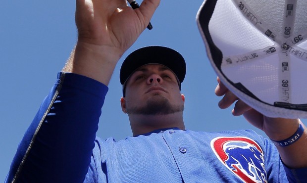 Daniel Vogelbach was traded to the Mariners earlier this season by Chicago for Mike Montgomery. (AP...