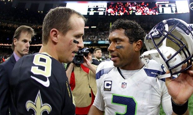 Seahawks QB Russell Wilson, Saints QB Drew Brees...