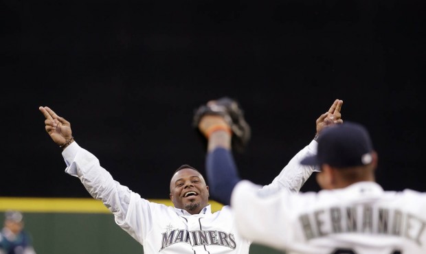 Ken Griffey Jr. decided not to throw the first pitch from the mound as a show of respect to the pit...