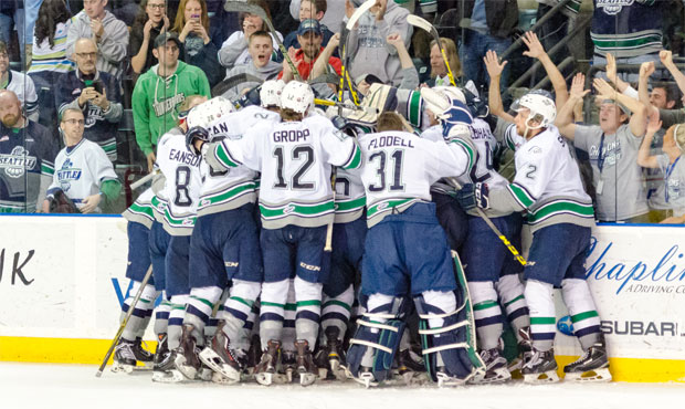Seattle advanced to the WHL finals for the first time since 1997. (T-Birds)...