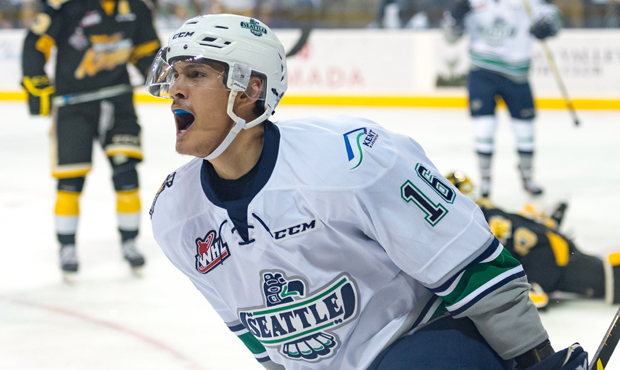 Former T-Bird Alexander True is now playing professionally with the San Jose Barracuda (Brian Liess...