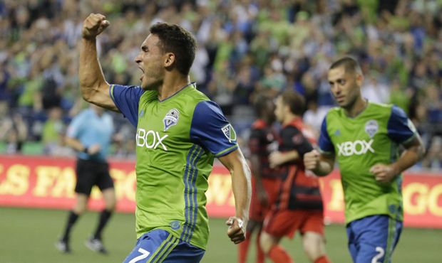 Cristian Roldan will look to score again vs. Portland, but the Sounders won't have Clint Dempsey in...