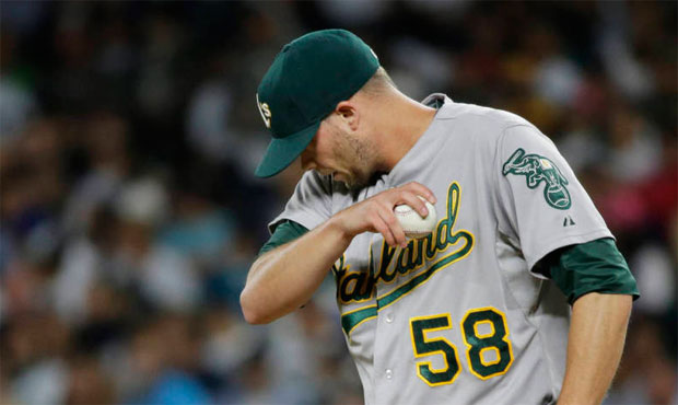 Mariners reliever Evan Scribner has yet to pitch this season due to a lat strain. (AP)...