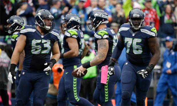 Coach Pete Carroll said right rookie guard Germain Ifedi (76) had a "hard time" Sunday vs. Atlanta....