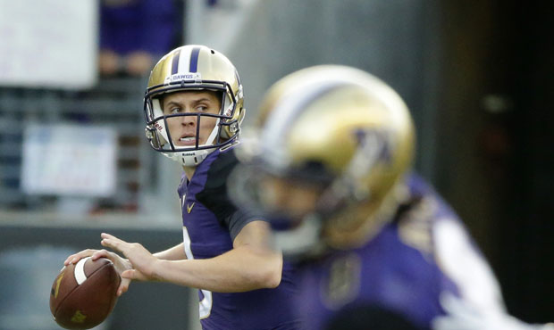 Huskies quarterback Jake Browning has the best passer efficiency rating in the country. (AP)...
