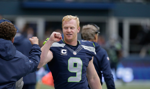 Jon Ryan joked that he's been drinking Slim Fast ever since being called fat by a Patriots heckler....