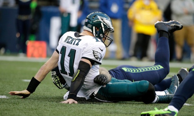 Eagles QB Carson Wentz: "We're leaving big plays out there. We're leaving scores out there." (AP)...