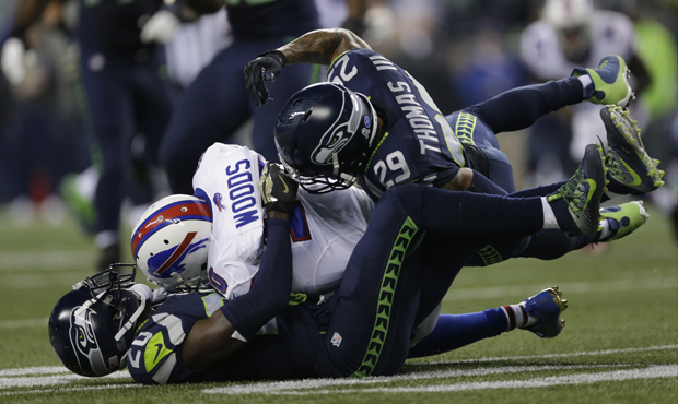 Robert Woods and the Buffalo Bills came up just short in their comeback attempt in Seattle. (AP)...