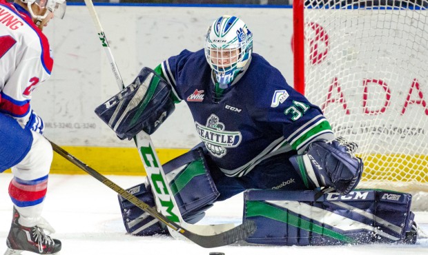 Rylan Toth currently ranks fifth in the WHL in wins (21) and fourth among starters in GAA (2.68). (...