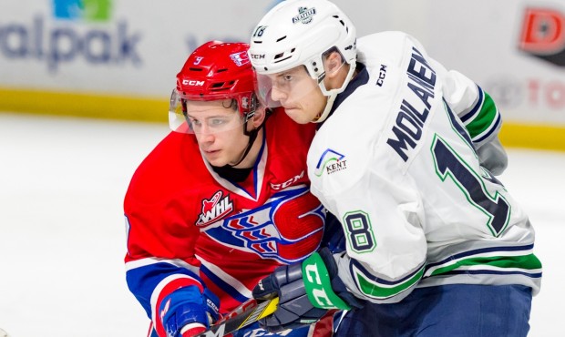 Sami Moilanen had a goal and an assist during Seattle's 6-4 win against Spokane (Brian Liesse/T-Bir...