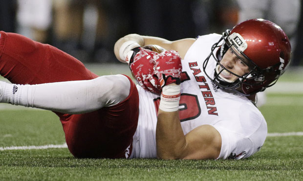 Cooper Kupp is slotted for late in the second round in Mel Kiper Jr.'s latest mock draft. (AP)...