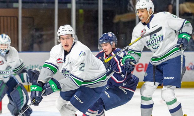 Austin Strand (2) and Aaron Hyman (6) will be tasked with shutting down Tri-City's second line. (T-...
