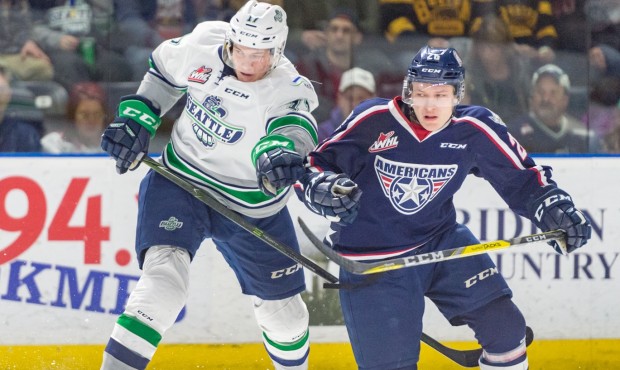 The Tri City Americans and Seattle Thunderbirds open their first round playoff series Friday (Brian...