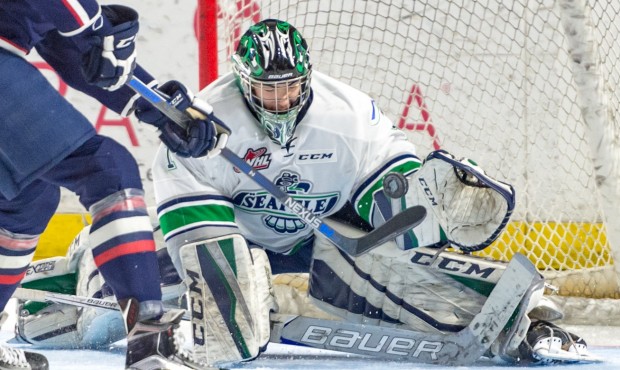 Seattle rookie Carl Stankowski has led the T-Birds to a 2-0 series lead over Tri City (Brian Liesse...