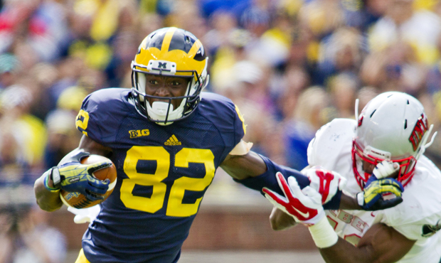 At Michigan, Amara Darboh had a catch in 33 consecutive games, the fourth-longest streak in school ...