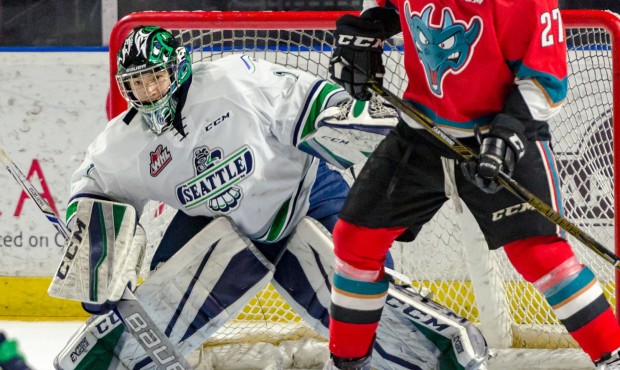 Seattle goalie Carl Stankowski will not be able to return this season (Brian Liesse/T-Birds)...