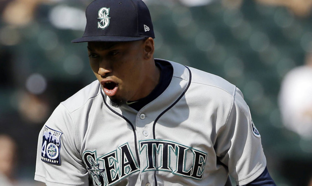 Edwin Diaz struck out seven of 11 batters faced in three saves in Chicago. (AP)...