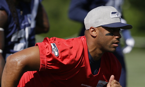 Russell Wilson has come in to training camp trimmed down to his college weight. (AP)...