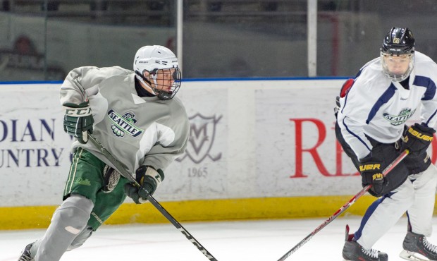 The Thunderbirds opened training camp Wednesday with a series of prospects games (Brian Liesse)...