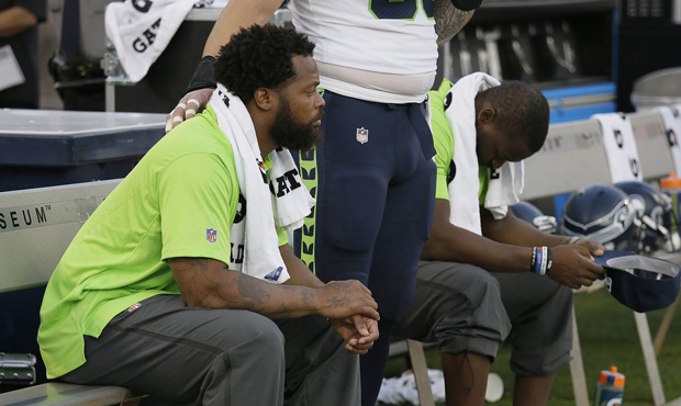 Seahawks DE Michael Bennett was joined by several teammates in protest this season. (AP) (AP)...