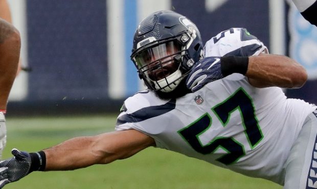 Michael Wilhoite says the Giants' rushing attack with be a "good test on the road" for Seattle. (AP...