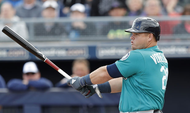 Daniel Vogelbach (five HRs) has been a standout for the Mariners in spring training. (AP)...