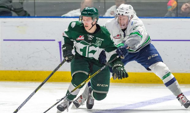 Everett captain Matt Fonteyne and the Silvertips look to beat Seattle in a playoff series for the f...
