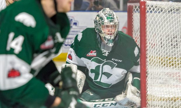 Carter Hart made 29 saves Thursday as the Everett Silvertips are one win away from advancing to the...