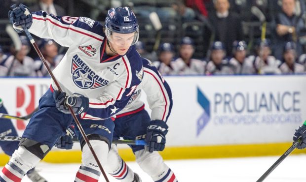 Tri-City's Michael Rasmussen scored twice Monday but it wouldn't be enough as the Americans fell to...