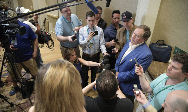 The number of men in the field have long outnumbered women in sports media. (AP)...