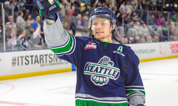 Zack Andrusiak and the Seattle Thunderbirds hit the road this weekend for two games (Brian Liesse/T...