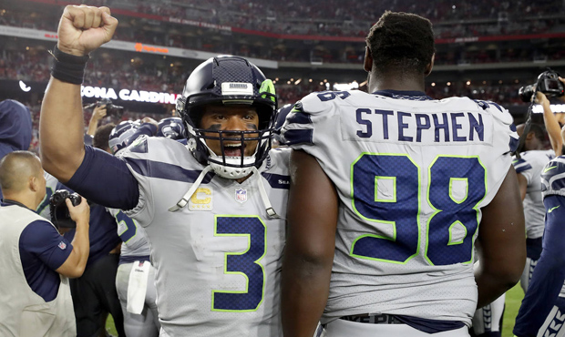 Russell Wilson set the Seahawks up for the game-winning field goal. (AP)...