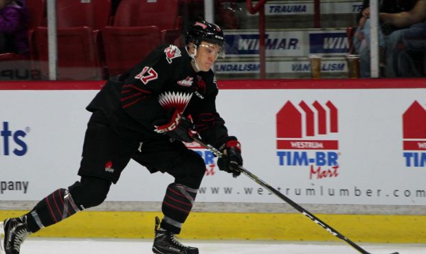 The Tjhunderbirds completed a trade Tuesday to bring forward Brecon Wood in from the Moose Jaw Warr...