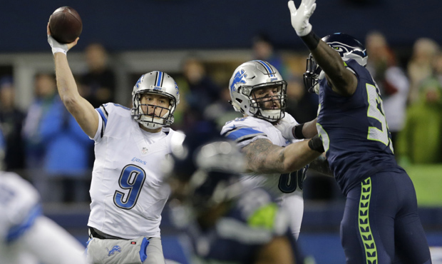 Matthew Stafford is the first of five top-tier QBs coming up on the Seahawks' schedule. (AP)...