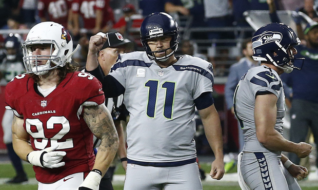 Seahawks kicker Sebastian Janikowski has missed three field goals this year. (AP)...