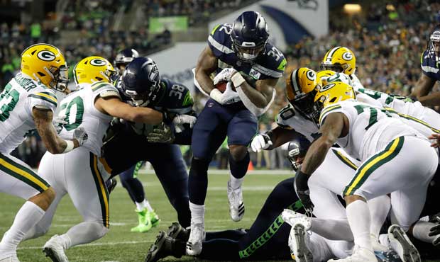 Seahawks RB Chris Carson is on pace for 928 rushing yards this season. (AP)...