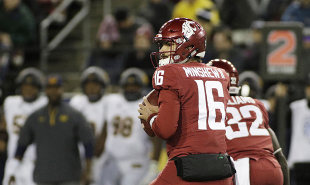 Gardner Minshew looks to lead WSU to its 11th win of the year Friday in the Alamo Bowl. (AP)...