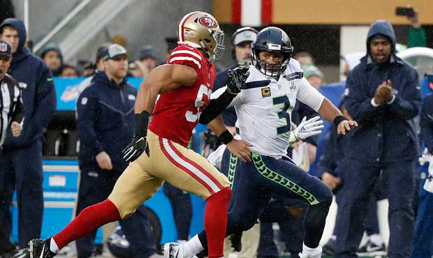 Seahawks QB Russell Wilson is on pace to tie a career-high 34 touchdowns in a season. (AP)...