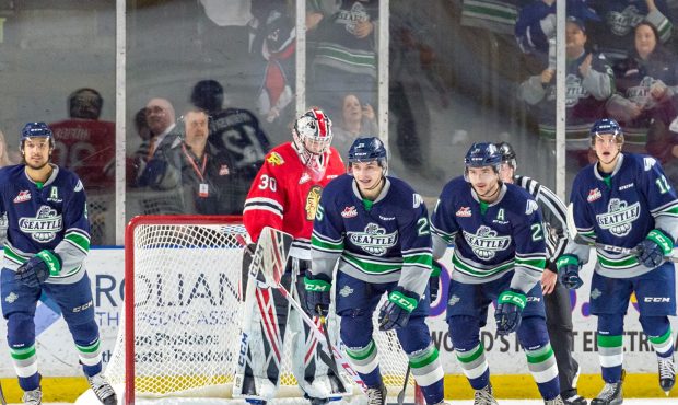 A second half surge has vaulted the Seattle Thunderbirds into a playoff spot (Brian Liesse/T-Birds)...