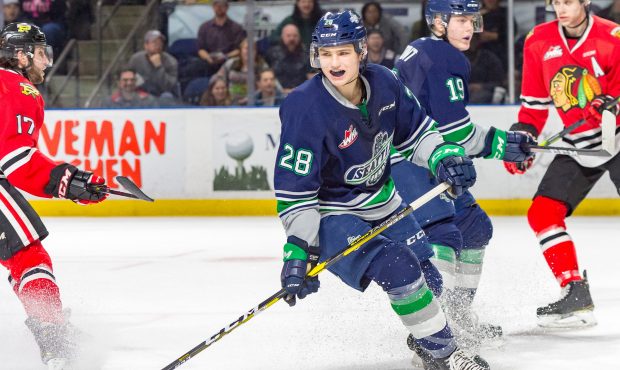 Seattle's 2018 first-round draft pick, Kai Uchacz, looks to be a big part of the team's future. (Br...