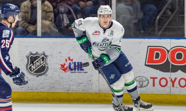 Seattle's Matthew Wedman scored twice Sunday as the Thunderbirds beat Tri-City (Brian Liesse/T-Bird...