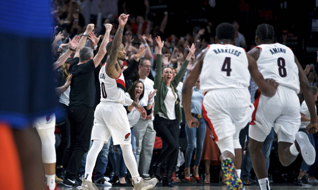 Damian Lillard's 50 points led the Portland Trail Blazers past the OKC Thunder. (AP)...