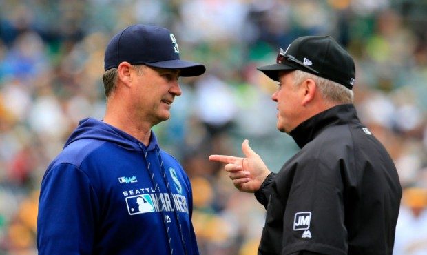 Mariners manager Scott Servais was ejected from Sunday's loss to Oakland. (Getty)...