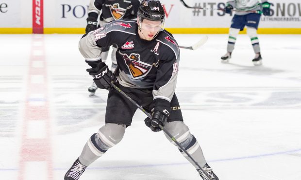 Bowen Byram of the Vancouver Giants was selected fourth overall in Friday's NHL Draft, one of seven...