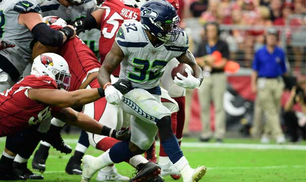 Seahawks RB Chris Carson...
