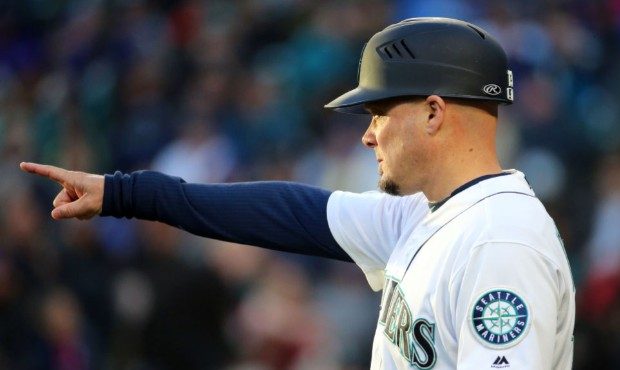 Mariners 3B coach Chris Prieto...