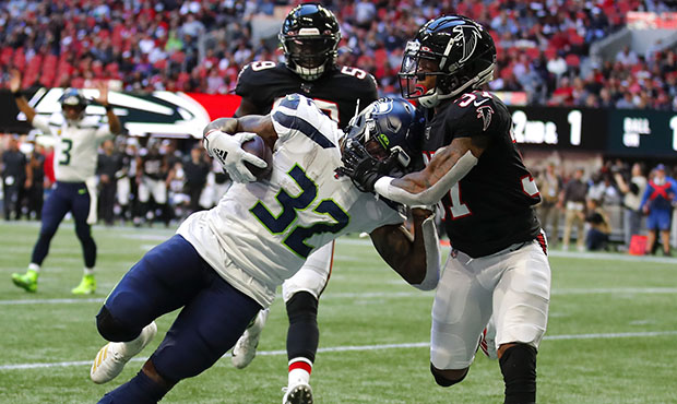 Seahawks RB Chris Carson...