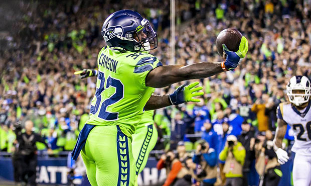 Seahawks RB Chris Carson...