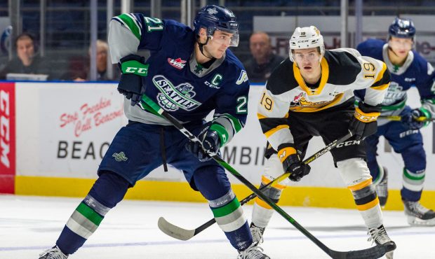 Matthew Wedman scored twice Friday night but the Thunderbirds couldn't hold a third-period lead. (B...