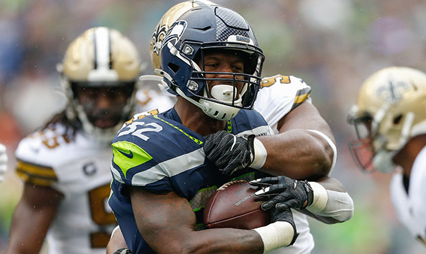 Seahawks RB Chris Carson...